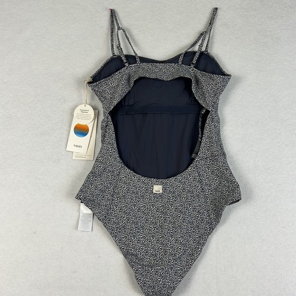 Vuori | Dune One Piece Swimsuit | Azure Mini Samba | Size L NWT - Picture 9 of 11